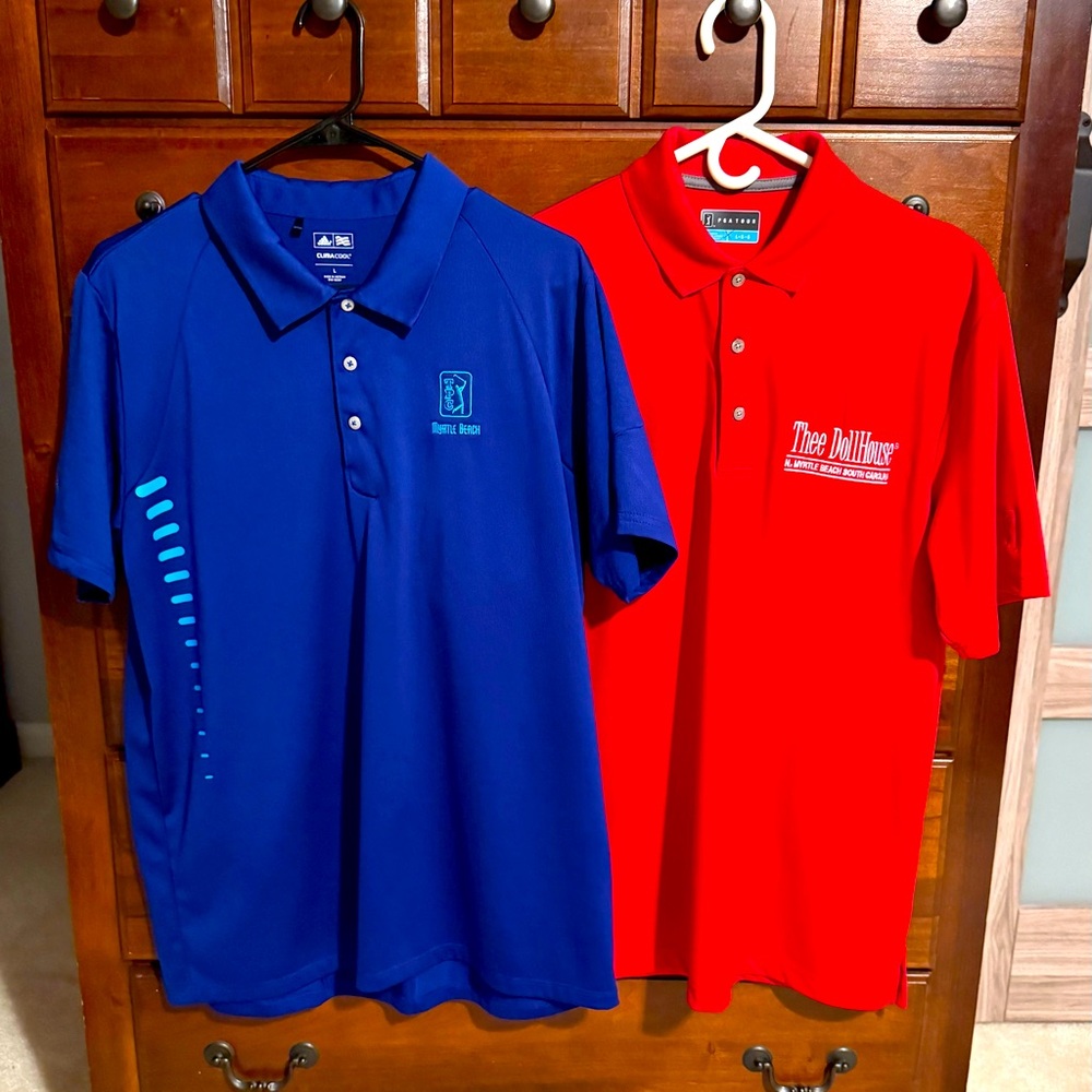 Myrtle Beach Golf Polo Shirts 2 Piece Bundle